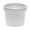 Pactiv Corp. 12 oz 3.75 in. Diameter x 3 in. h Paper Round Food Container and Lid Combo - White (250/Carton)